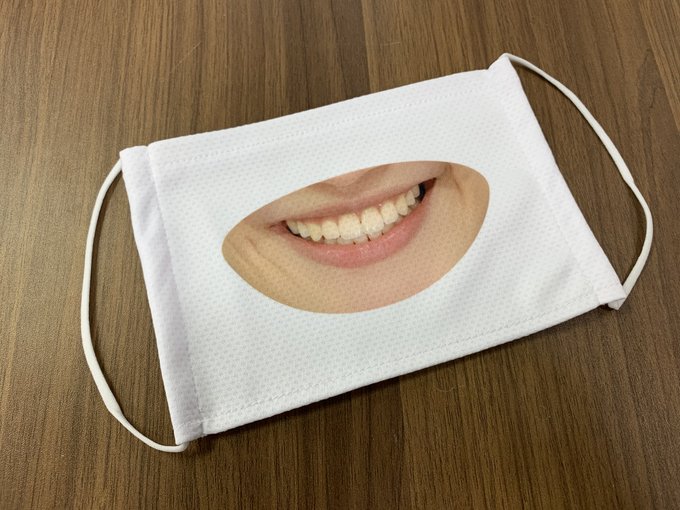 Smile masks in Japan - twitter comment for smile mask - smile mask for women 