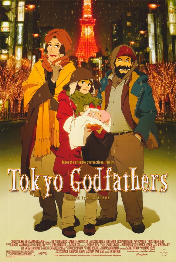 Japanese animated films - tokyo godfathers