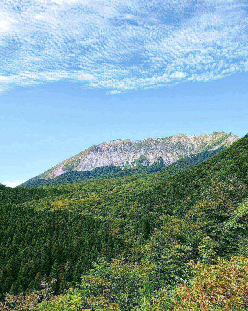Mountains in Japan - mount daisen in summer
