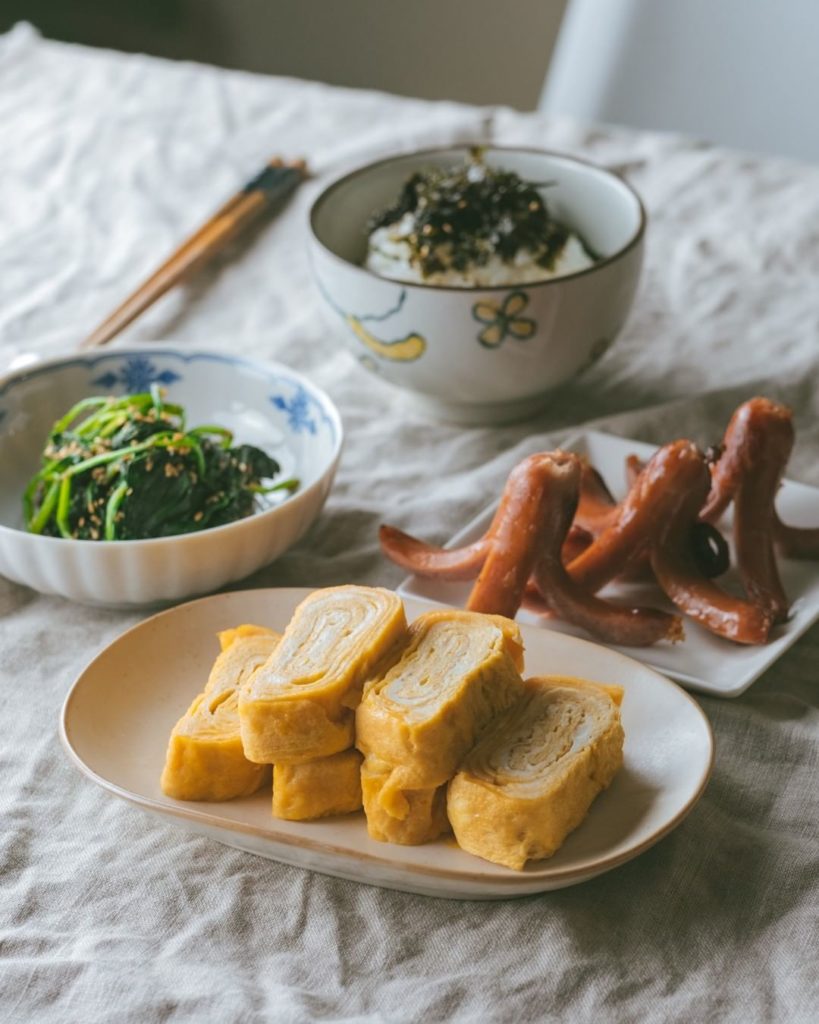 Kewpie mayo recipes - tamagoyaki and side dishes