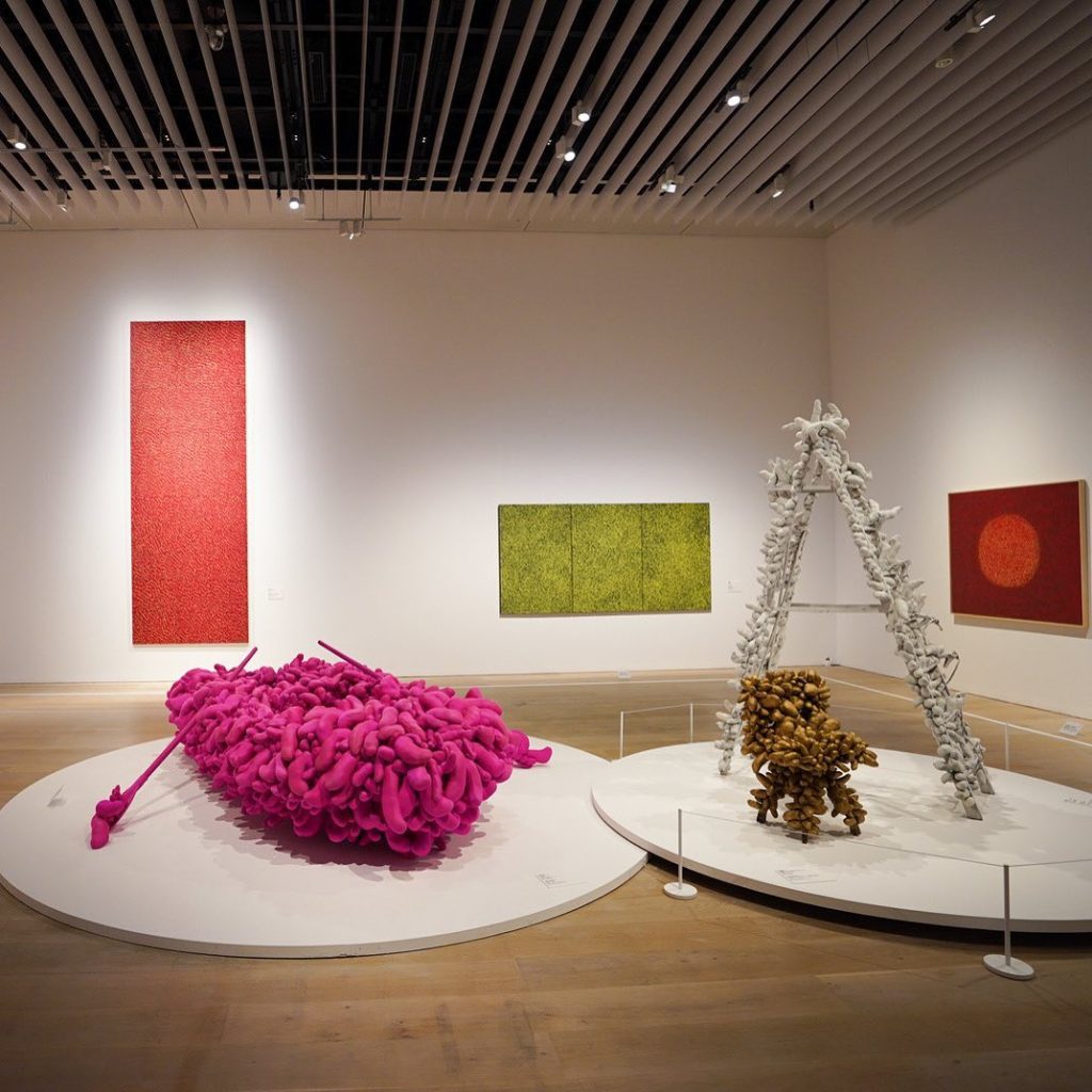 STARS: Six Contemporary Artists from Japan to the World - yayoi kusama's installation