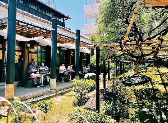 japan cafes heritage buildings - nakamura tokichi honten garden