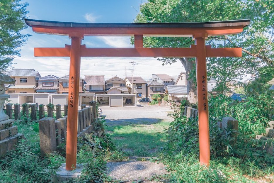 Japanese photographer countryside - torii gate in rural japan