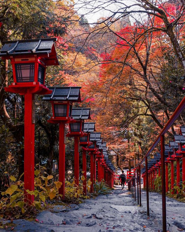 kifune shrine - kifune shrine in autumn