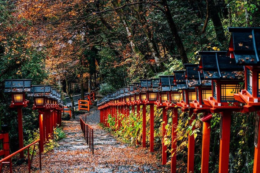 kifune shrine - kifune shrine in autumn