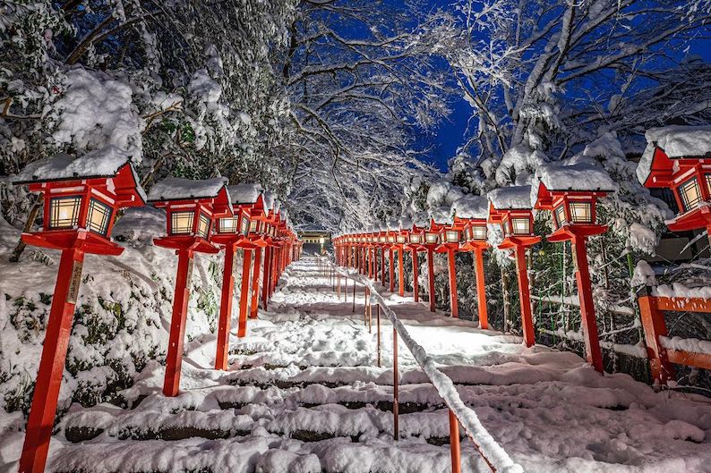 kifune shrine - winter illumination