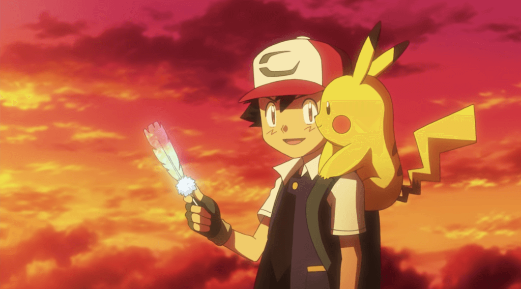 Anime speech habits - ash and pikachu from pokemon