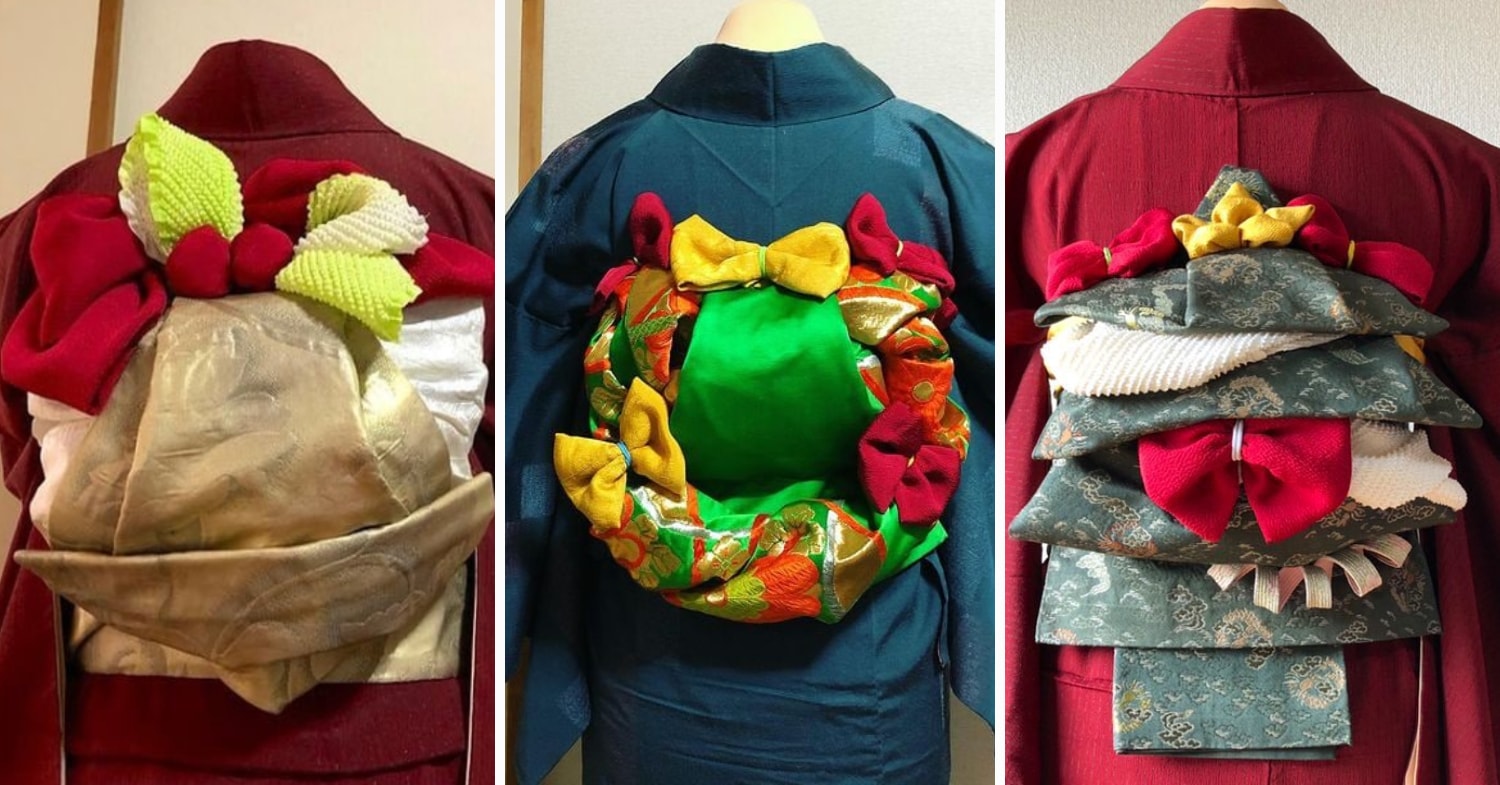 Obi knots Christmas designs