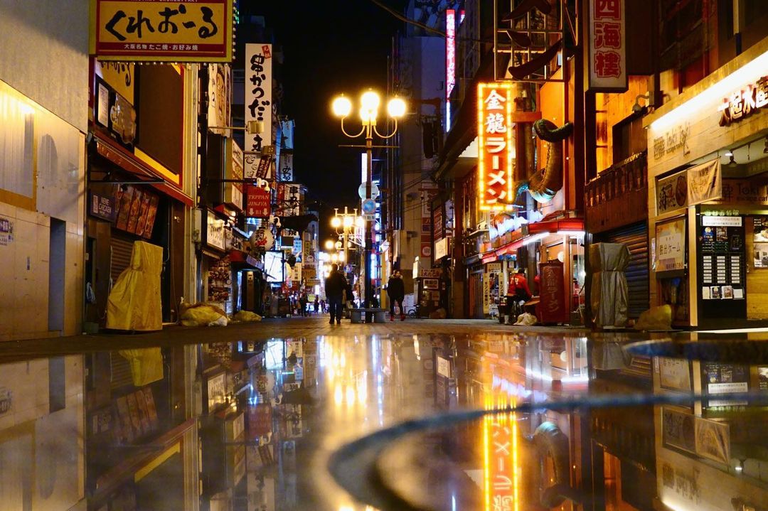 Streets of Dotonbori at night