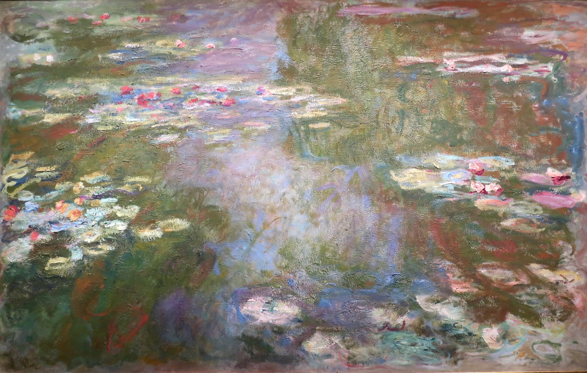 monets pond - water lily painting 