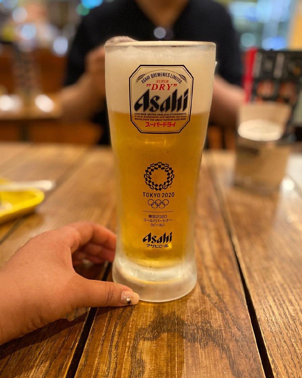 japanese beer brands - glass asahi super dry