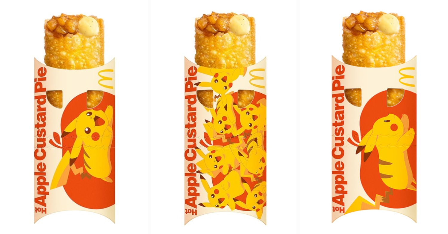 McDonald’s Pikachu - apple custard pie designs