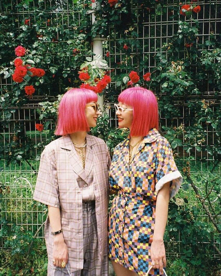 japanese street fashion -pink hair