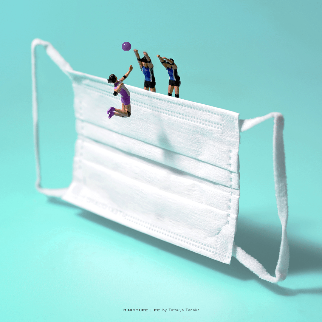 miniature tokyo olympics - volleyball