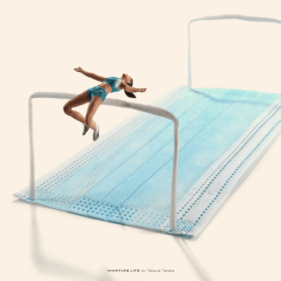 miniature tokyo olympics - high jump