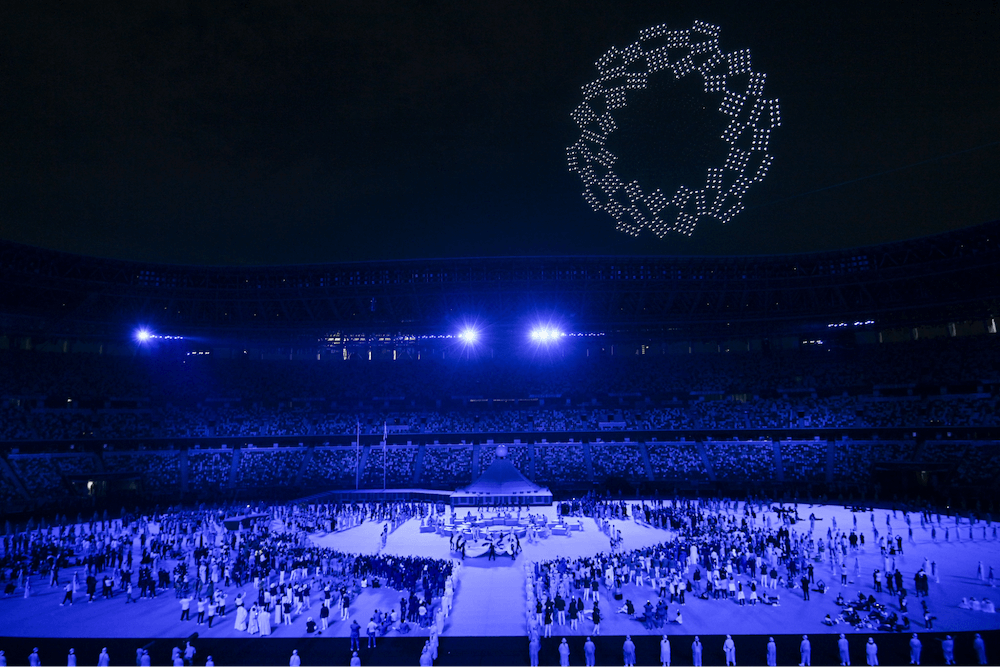 Tokyo Olympics Opening Ceremony - drones
