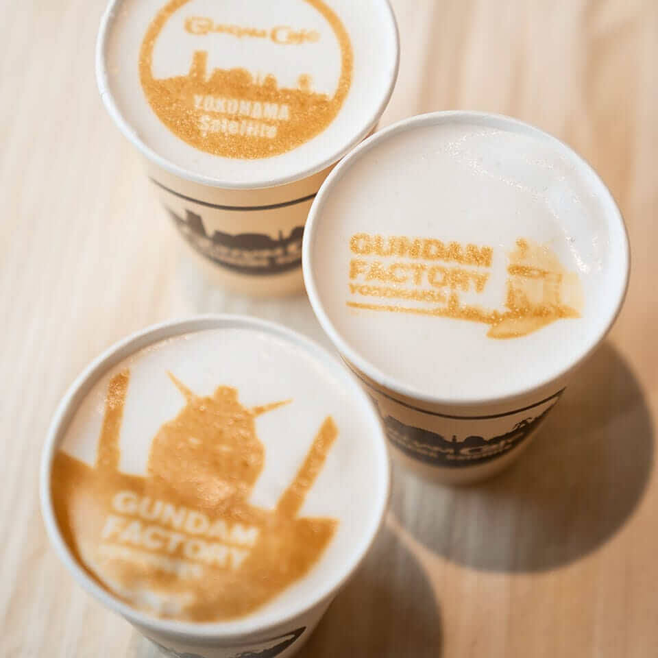 Gundam Factory Yokohama - latte art