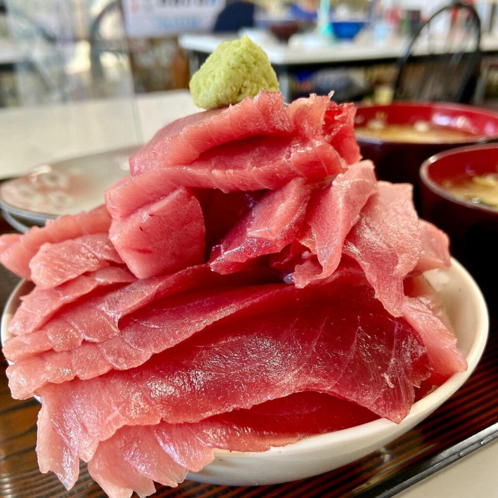new years tuna - tuna sashimi