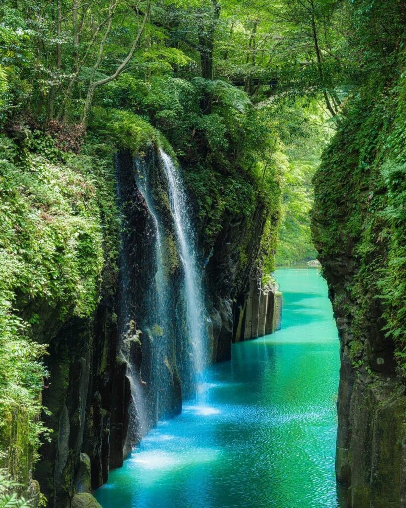 Takachiho Gorge - minai waterfalls