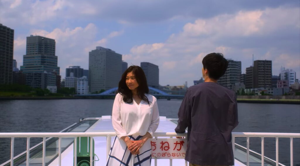 fishbowl wives - sakura and haruto on a boat