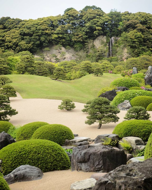 Adachi Museum Of Art- white gravel and pine garden
