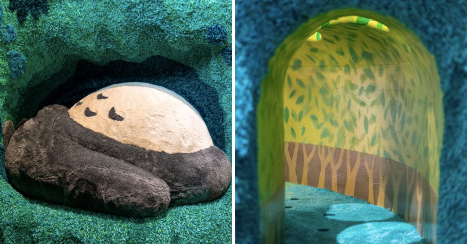 Ghibli Park - sleeping totoro and tunnel