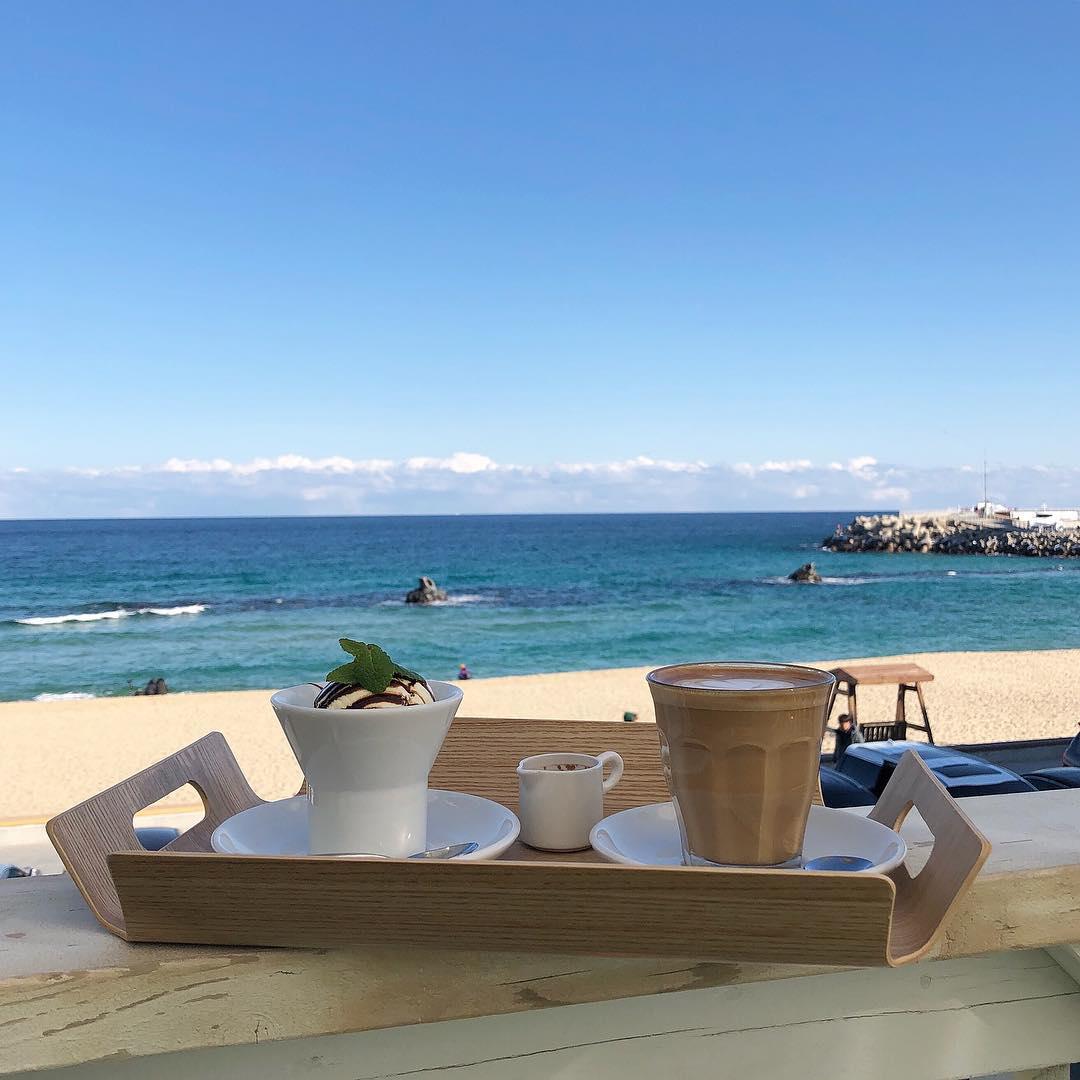 Coffee by the beach
