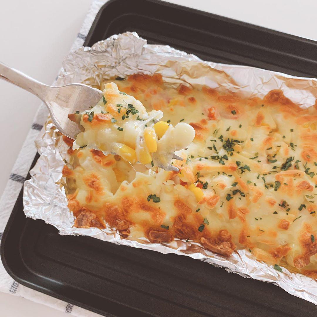 Baked Corn Cheese