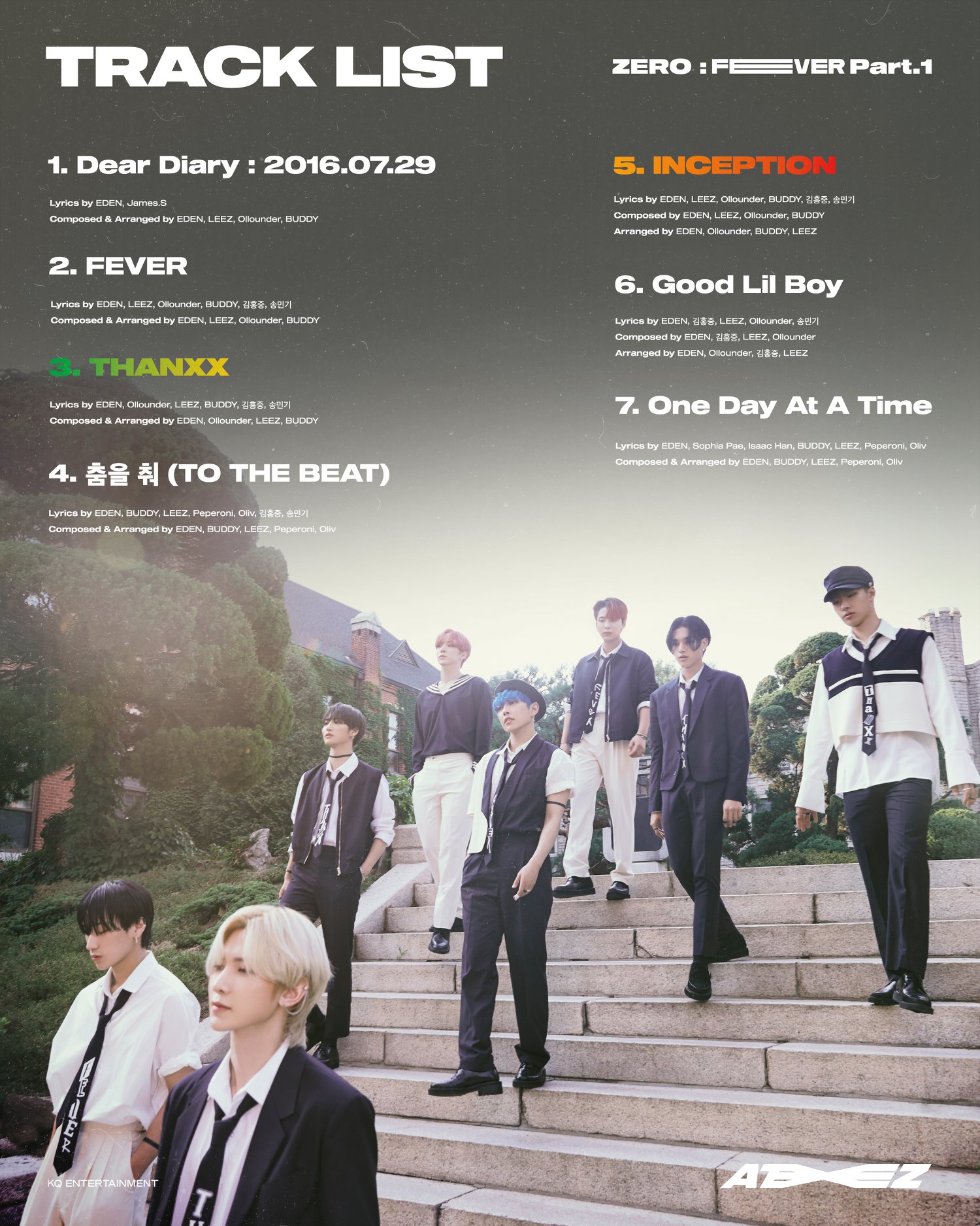 Upcoming K-pop Comebacks - ATEEZ Zero Fever Part.1 Album Tracklist