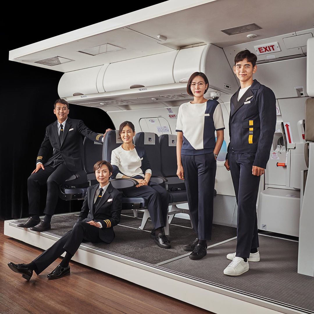 Aero K crew uniforms - cabin crew, flight crew and mechanics team, gender-neutral