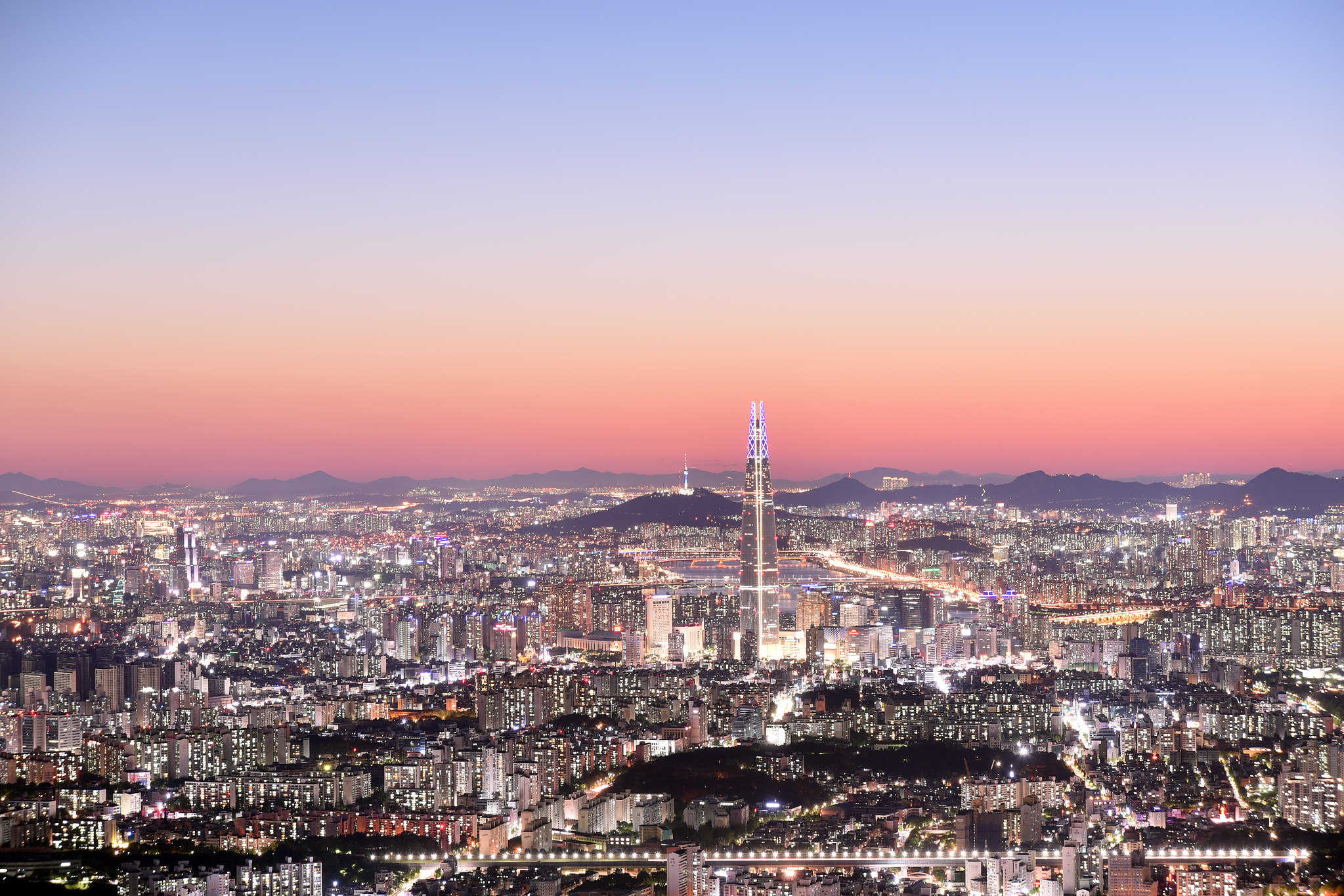 Seoul then and now - Seoul, South Korea skyline