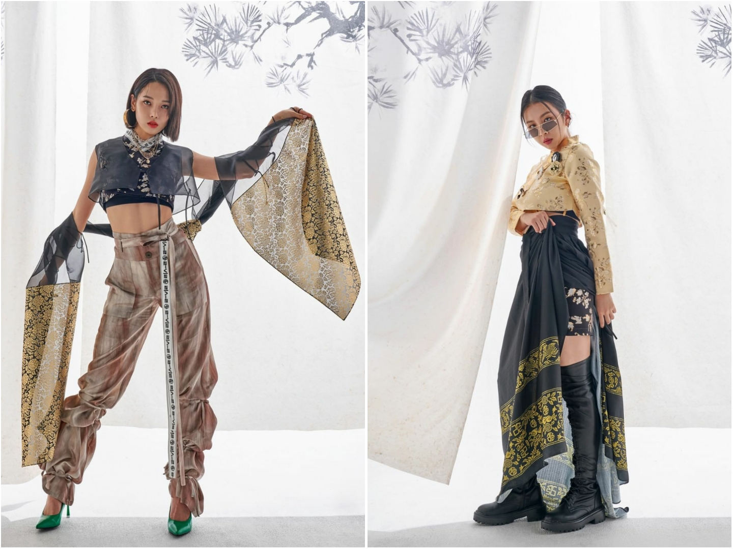 KARD X LEESLE Modern hanboks - Korean Street collection, Somin and Jiwoo