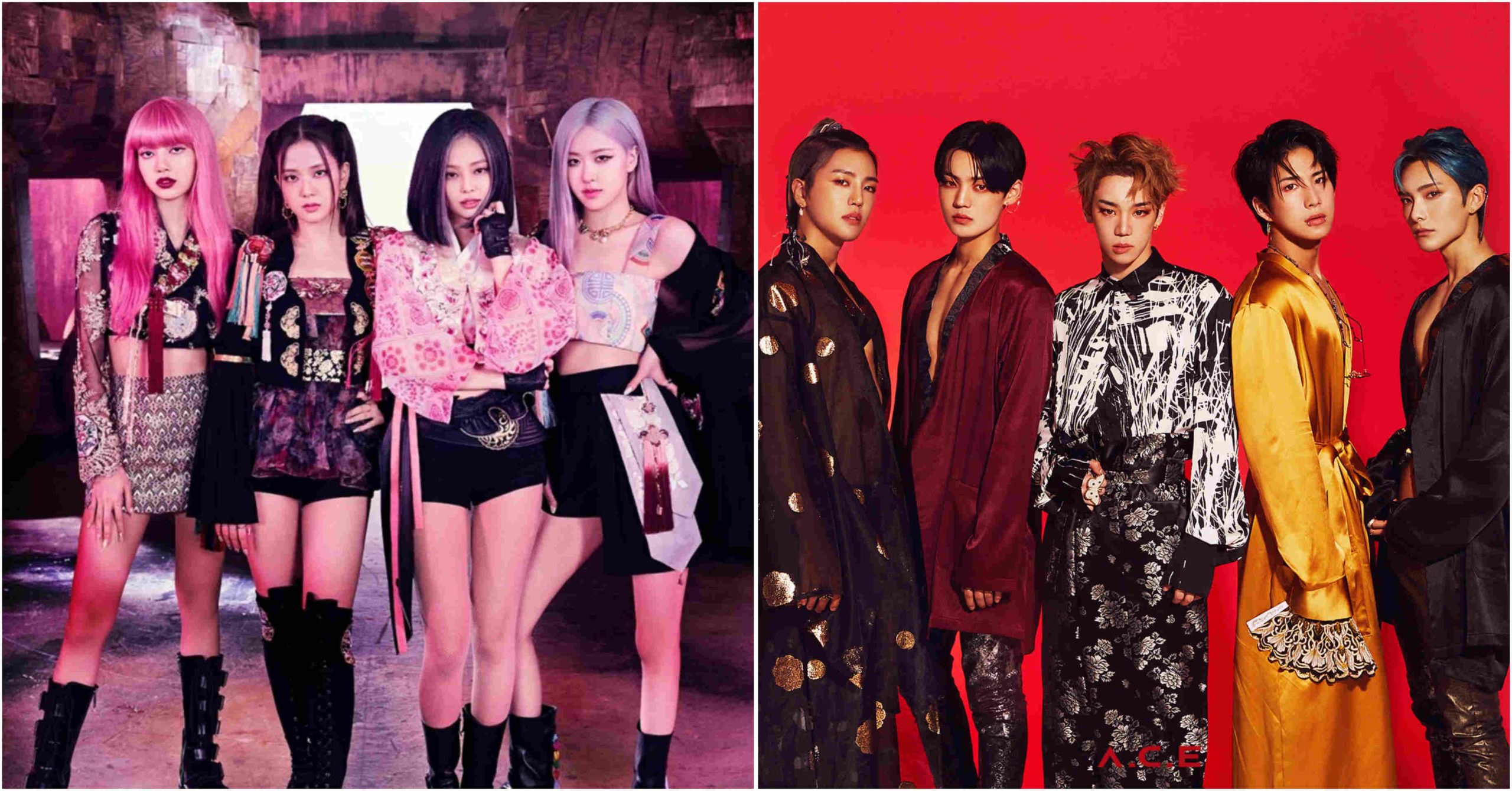 Newtro - BLACKPINK’s How You Like That (2020) and A.C.E’s HJZM : The Butterfly Phantasy (2020) concept