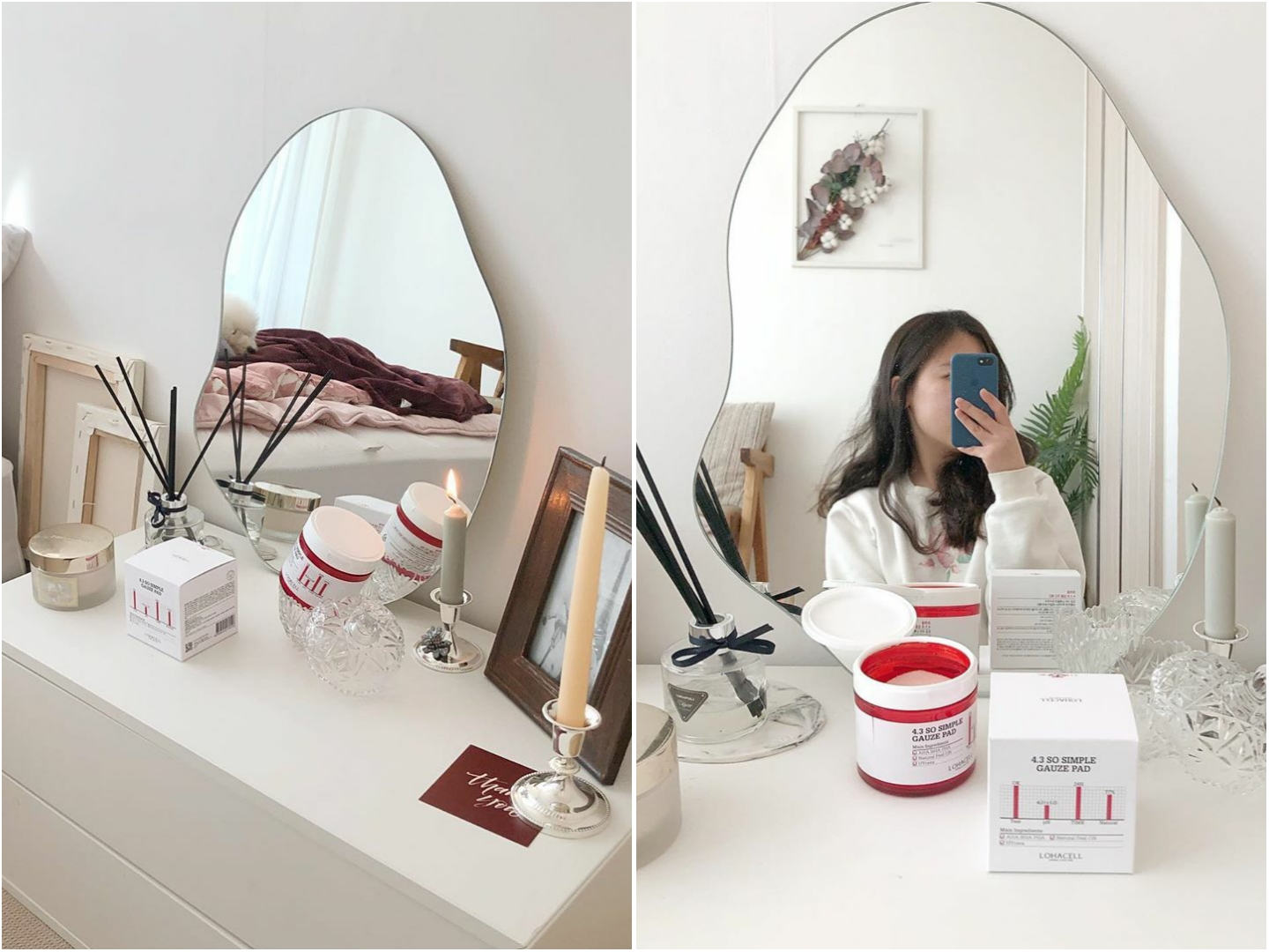 Korean Home Decor 2021 - Odd-shaped mirrors