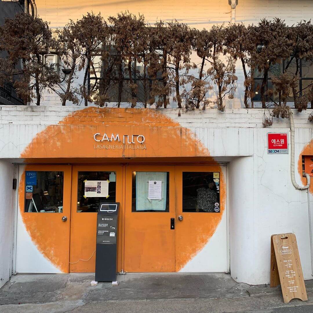 Restaurants in Seoul - Camillo Lasagneria storefront