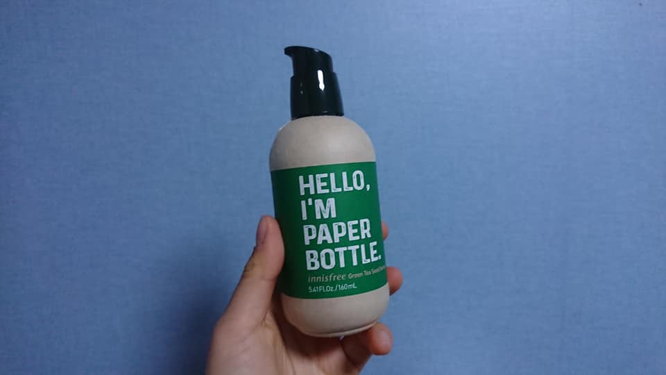 innisfree paper bottle - green tea seed serum