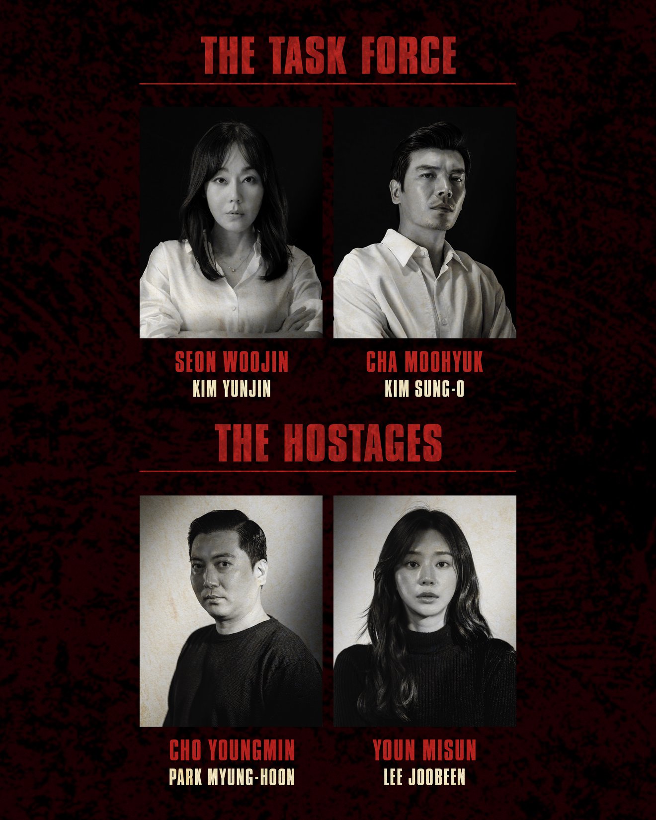 lee hyun-woo money heist - task force and hostages
