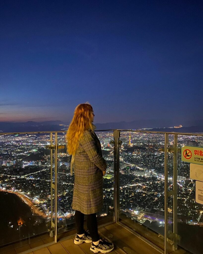 Best Cities in Korea - Night view at Apsan Park