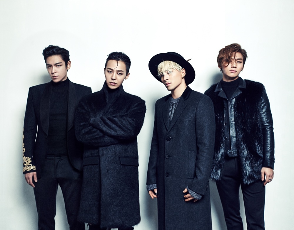 BIGBANG comeback - group pic in black