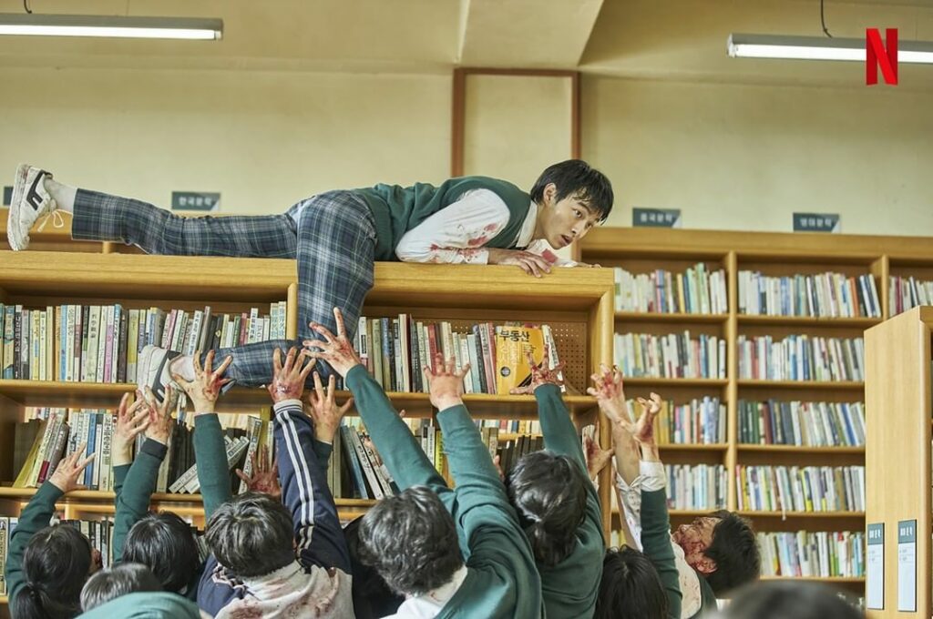 All Of Us Are Dead facts - hyosan high school library set