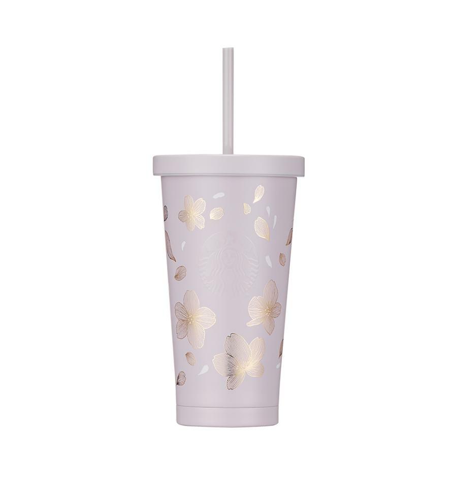 starbucks korea 2022 spring - cold cups emblazoned with cherry blossoms motifs