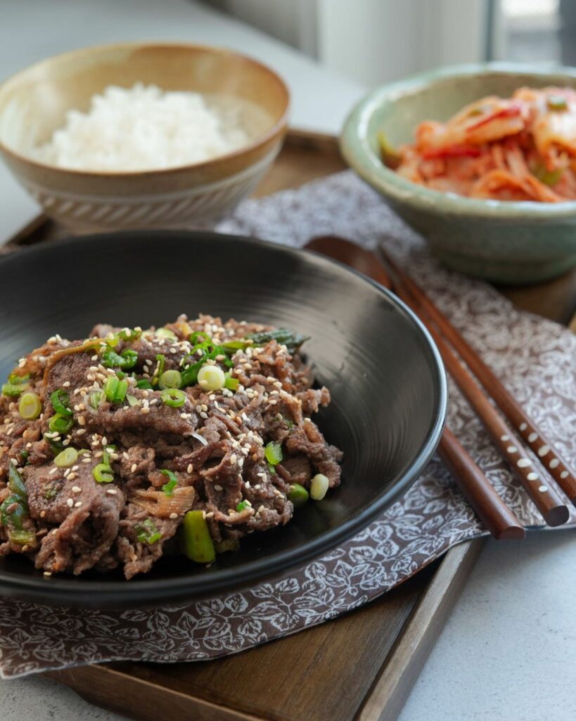 Non-spicy Korean foods - bulgogi