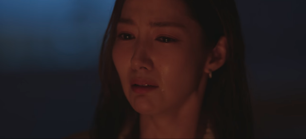 forecasting love & weather review - hakyung crying