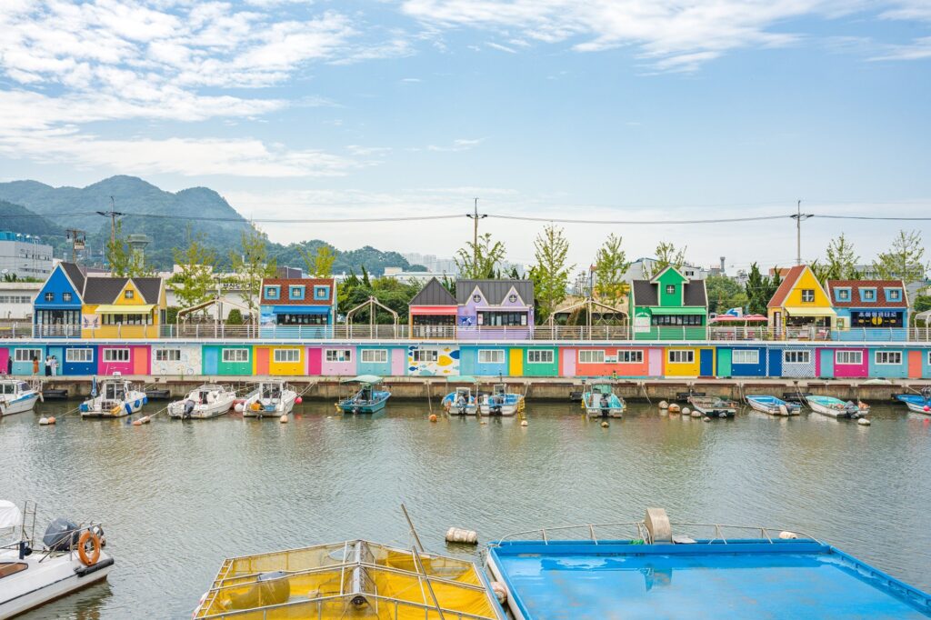 Jangrimpogu - used to be a fishing port, but it was remodelled 