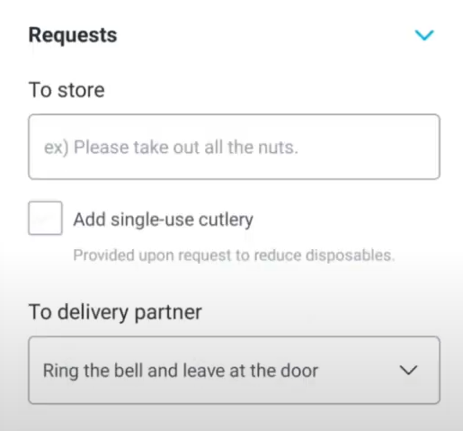 Korean delivery apps - personal information on Coupang Eats