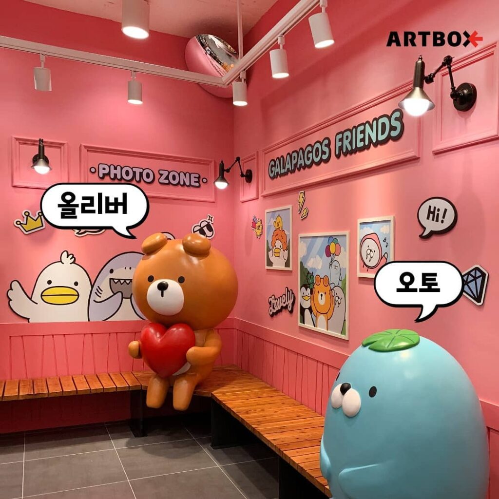 stationery stores in korea - ARTBOX phototaking zone