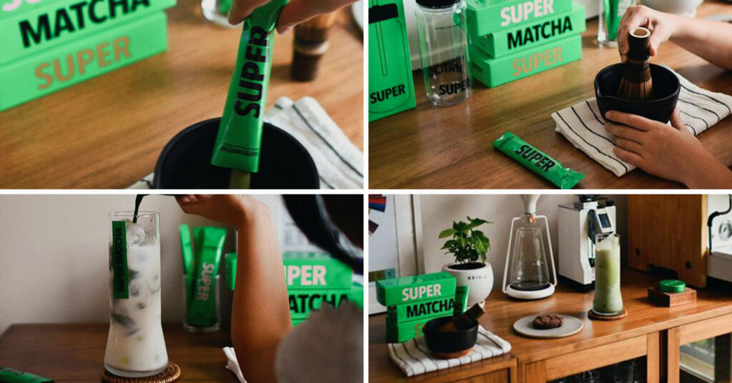Super Matcha - home cafe with the matcha powder sold in the cafe 