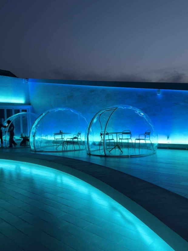 EL16.52 - combination of glass domes and LED lights - especially when they’re blue - creates a futuristic look