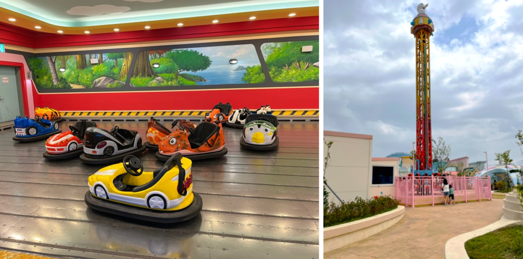 Gyeongnam Masan Robot Land - kid-sized merry-go-round and bumper car rides