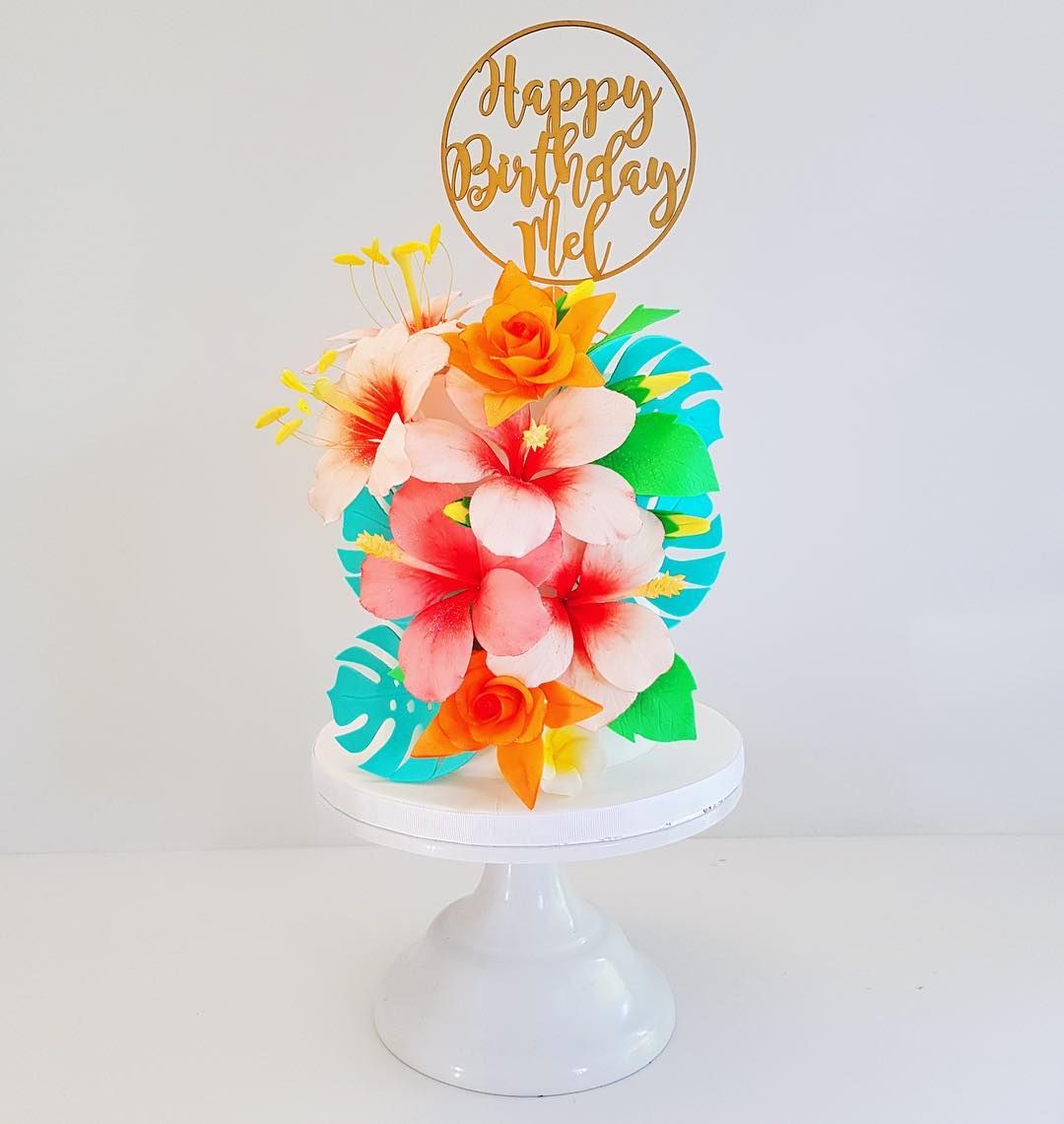 3d floral cake